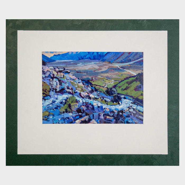 Track over the Tasman Glacier Moraine