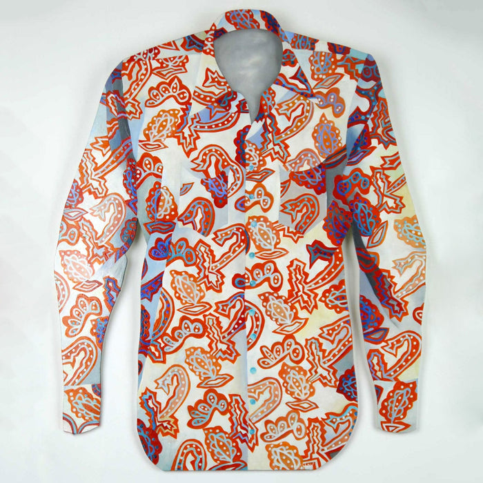 Gill Hay - Orange Paisley Shirt