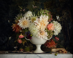 Load image into Gallery viewer, Dahlias, roses and hydrangeas
