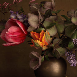 Load image into Gallery viewer, Flowers in a brass urn
