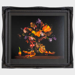Load image into Gallery viewer, Still Life with Skull and Orange Flowers
