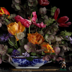Load image into Gallery viewer, Tulips, hellebores and dandelion

