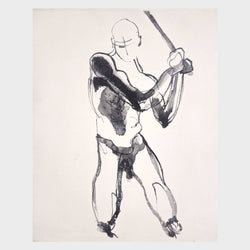 Load image into Gallery viewer, Figure Study - Swinging Bat
