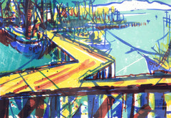 Load image into Gallery viewer, Port Lithograph
