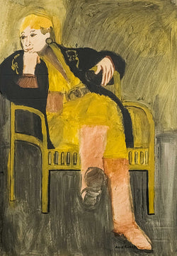 Load image into Gallery viewer, Untitled - Woman in Yellow Chair
