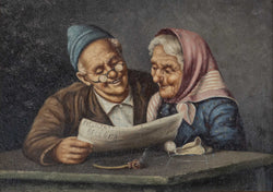 Load image into Gallery viewer, Reading the Newspaper
