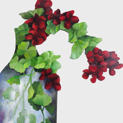 Load image into Gallery viewer, Geraniums in a Milk Bottle
