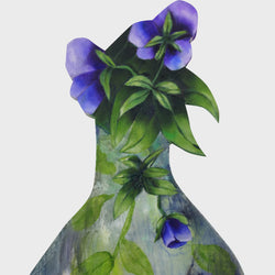Load image into Gallery viewer, Violets in a Milk Bottle
