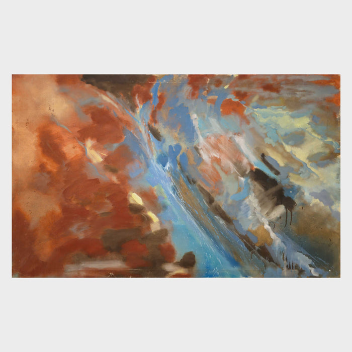 Untitled (Terracotta & Blue II)