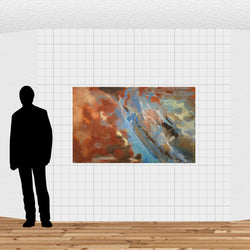 Load image into Gallery viewer, Untitled (Terracotta &amp; Blue II)
