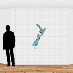 Load image into Gallery viewer, Map of New Zealand (Teal)
