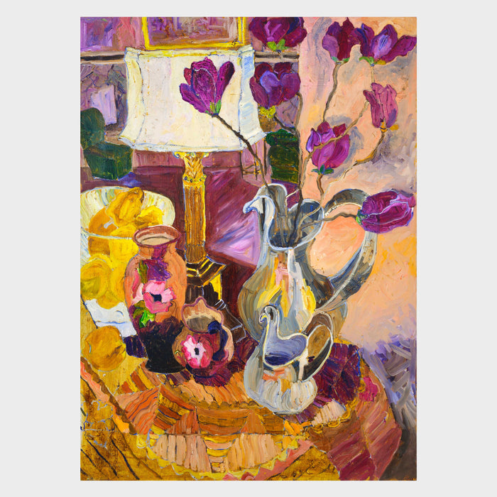 Lamp and Jug Still Life