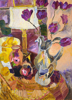 Load image into Gallery viewer, Lamp and Jug Still Life
