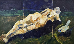Load image into Gallery viewer, Reclining Nude with Kōkako
