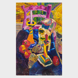 Load image into Gallery viewer, Still Life with Pinecones, Jug and Candle
