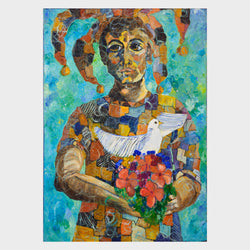 Load image into Gallery viewer, The Jester with Dove

