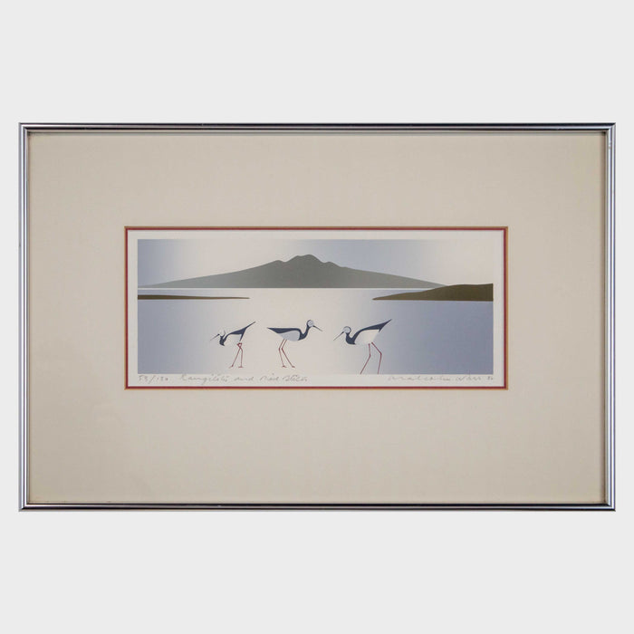 Rangitoto and Pied Stilt