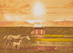 Load image into Gallery viewer, Mare and Foal (orange)
