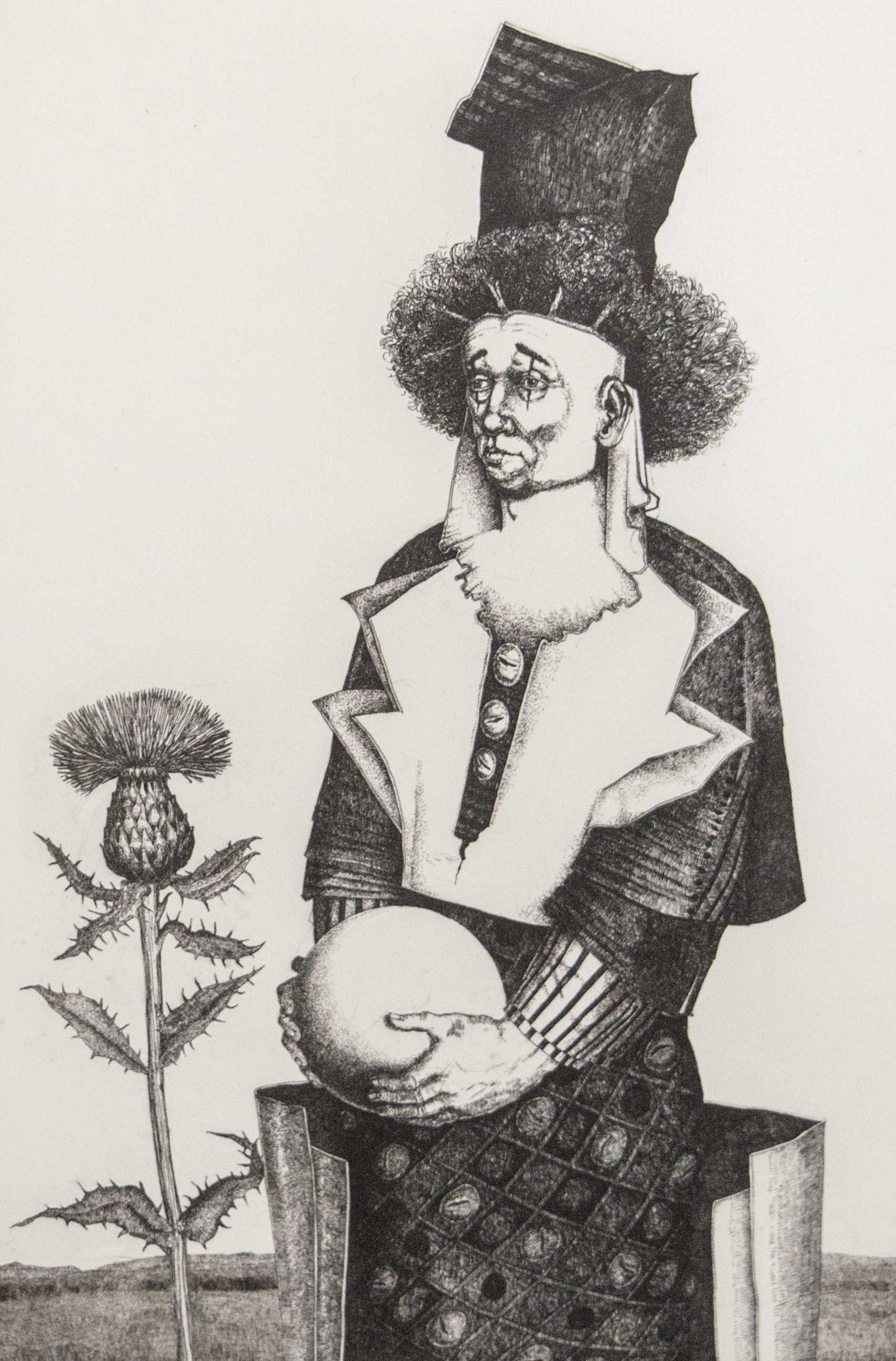 Clown with Thistle