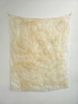 Load image into Gallery viewer, Pinned Harakeke Quilt Hanging

