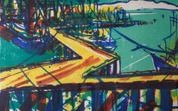 Load image into Gallery viewer, DETAIL: Alison Ryde - Port Lithograph

