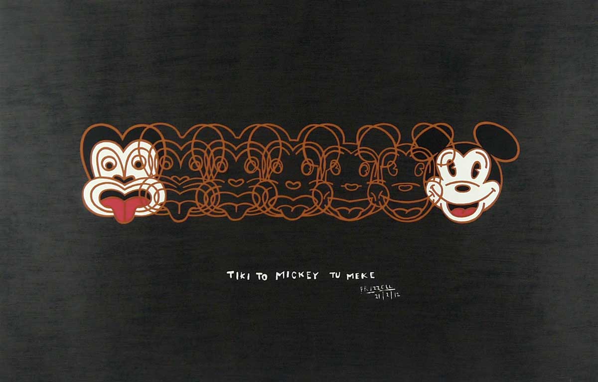 DETAIL: Dick Frizzell - Mickey To Tiki (Reversed)