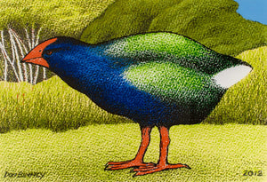 DETAIL: Don Binney - Motutapu Takahe Release III