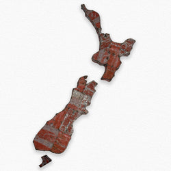 Load image into Gallery viewer, Map Of New Zealand (Red)

