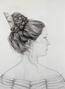 Load image into Gallery viewer, DETAIL: Anna Dalzell - Silhouette Portrait
