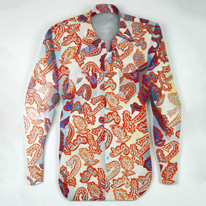 Gill Hay - Orange Paisley Shirt