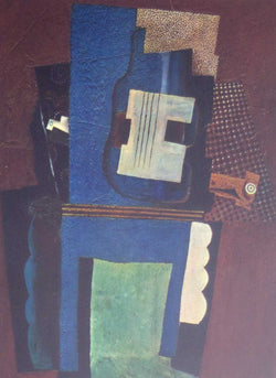 Load image into Gallery viewer, DETAIL: Pablo Picasso - Guitar and Clarinet on a Mantelpiecea
