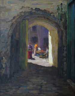 Load image into Gallery viewer, DETAIL: Robert Proctor - A Market Square Capri
