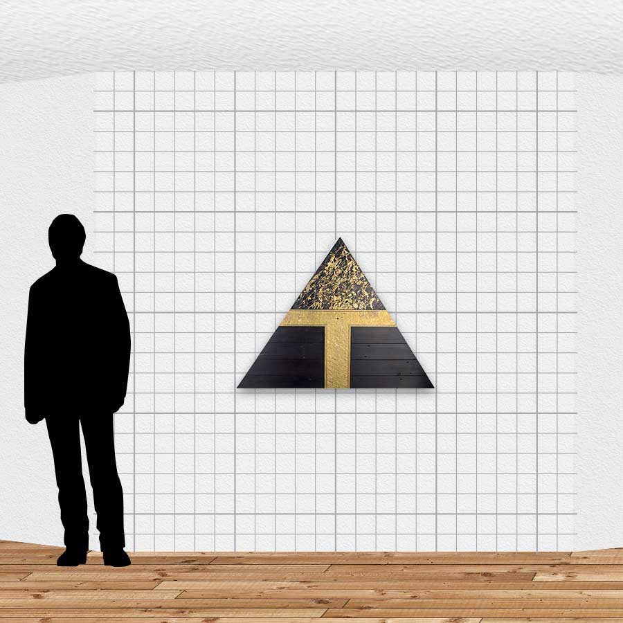 SCALE: Roger Hickin - Triangular Black & Gold #3