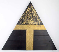 Load image into Gallery viewer, Roger Hickin - Triangular Black &amp; Gold #3
