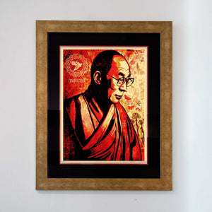 Shepard Fairey - Compassion (His Holiness the Dalai Lama)