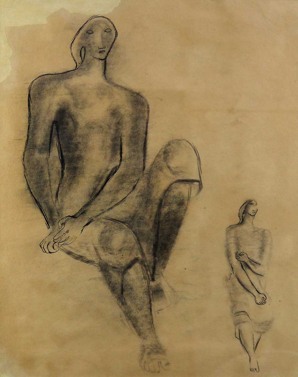 DETAIL: Ted Bullmore - Untitled Figure Study
